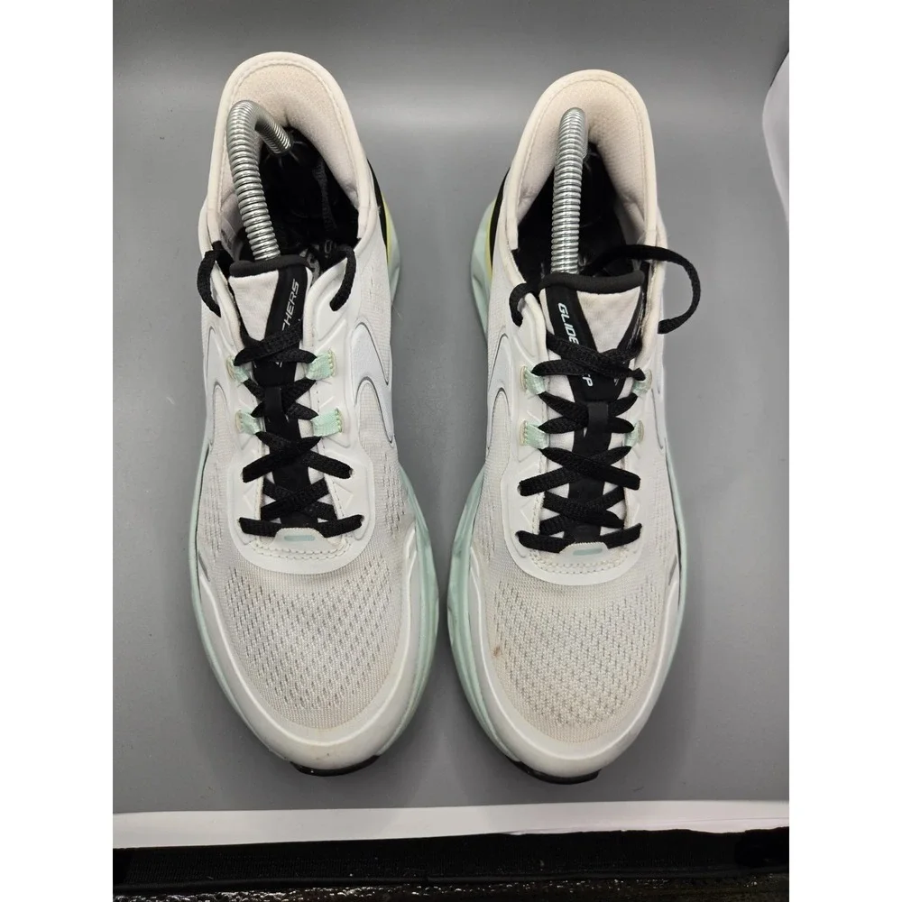 Skechers Slip-Ins Glide-Step Women's 8.5 White Mint Running Shoes 150510 WMLT